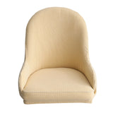 1pc Wing Back Dining Chair Cover Reusable Protector Seat Covers for Decor beige