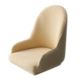 1pc Wing Back Dining Chair Cover Reusable Protector Seat Covers for Decor beige