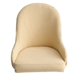 1pc Wing Back Dining Chair Cover Reusable Protector Seat Covers for Decor beige