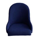 1pc Wing Back Dining Chair Cover Reusable Protector Seat Covers for Decor dark blue