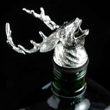 Animal Head-Wine Pourer Spout,Wine Bottle Stopper for Bar Tools Deer