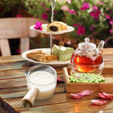 Milk Pot Heat-Resistant Soup Sauce Pan With Wood Handle Kitchen 100ml