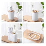 Maxbell Bathroom Accessories Set Toothbrush Holder Soap Dispenser Toothbrush Holder,