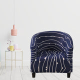 Maxbell 2x Tub Chair Covers Armchair Slipcovers Sofa Cover Couch Furniture Protector