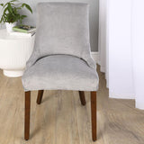 Stretch Wingback Chair Cover Slipcover Reusable Arm Chair Cover Light  Gray