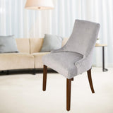 Stretch Wingback Chair Cover Slipcover Reusable Arm Chair Cover Light  Gray