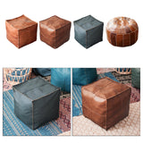 Maxbell 2x Boho Moroccan Pouf Cover Footstool Storage Ottoman Room Living Room