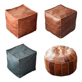 Maxbell 2x Boho Moroccan Pouf Cover Footstool Storage Ottoman Room Living Room