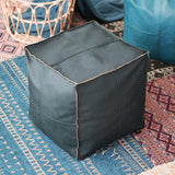 Maxbell 2x Boho Moroccan Pouf Covers Footstool Storage Ottoman Room Living Room