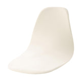 Elastic Shell Chair Cover Solid Color Banquet Home Soft Polyester Slipcover cream white