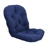 2xTextured Rattan Wicker Swivel Rocker Chair Cushion Seat Cushions Blue