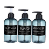 Maxbell 6Pc Foaming Soap Dispenser Lotion Shampoo Pump Bottle Blue-Black