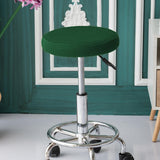 Maxbell 2Pcs Luxury Round Bar Stool Cushion Covers with Elastic Dustproof Slipcover