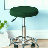 Maxbell 2Pcs Luxury Round Bar Stool Cushion Covers with Elastic Dustproof Slipcover