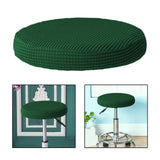Maxbell 2Pcs Luxury Round Bar Stool Cushion Covers with Elastic Dustproof Slipcover