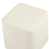 Maxbell 2x Stretch Ottoman Cover Foot Rest Stool Covers Washable for Living Room