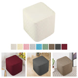 Maxbell 2x Stretch Ottoman Cover Foot Rest Stool Covers Washable for Living Room