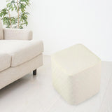 Maxbell 2x Stretch Ottoman Cover Foot Rest Stool Covers Washable for Living Room