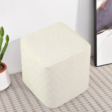 Maxbell 2x Stretch Ottoman Cover Foot Rest Stool Covers Washable for Living Room