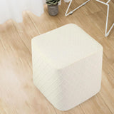 Maxbell 2x Stretch Ottoman Cover Foot Rest Stool Covers Washable for Living Room