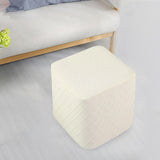Maxbell 2x Stretch Ottoman Cover Foot Rest Stool Covers Washable for Living Room