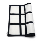 Maxbell 2x Sublimation Blank Throw Pillow Cushion Cover 40x40cm DIY (Black White)