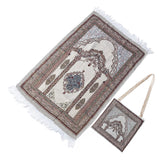 Maxbell 2x Islamic Prayer Rugs Ramadan Gifts Home Decor Ethnic Style for Women Men