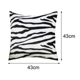 17x17inch Square Throw Pillow Cover Pillow Covers for Home Car Black White