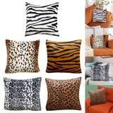 17x17inch Square Throw Pillow Cover Pillow Covers for Home Car Black White