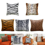 17x17inch Square Throw Pillow Cover Pillow Covers for Home Car Black White