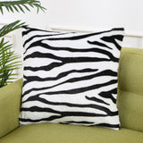 17x17inch Square Throw Pillow Cover Pillow Covers for Home Car Black White