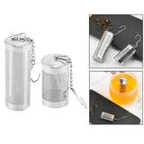 2x Tea Ball Infuser Loose Tea Filter Diffuser Fine Mesh Strainer Filters H 4cm