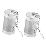 2x Tea Ball Infuser Loose Tea Filter Diffuser Fine Mesh Strainer Filters H 4cm