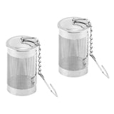 2x Tea Ball Infuser Loose Tea Filter Diffuser Fine Mesh Strainer Filters H 4cm