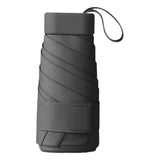 Maxbell 2xMini Sunny and Rainy Umbrella Wind Resistance for Outdoor Travel  Black