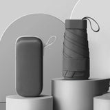 Maxbell 3xMini Sunny and Rainy Umbrella Wind Resistance for Outdoor Travel  Black