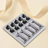 Maxbell 2x10 Grid Eyeglass Sunglasses Organiser Case Eyeglasses Eyewear Storage Case