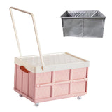 Maxbell Storage Container Clothes Books Folding for Picnic Garden Home pink with wheel bag - Aladdin Shoppers