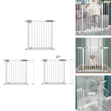 Dog Gate Durability in Two Directions Metal Baby Gate for Stairs Patio Kids 76cm-83cm - Aladdin Shoppers