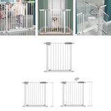 Dog Gate Durability in Two Directions Metal Baby Gate for Stairs Patio Kids 76cm-83cm - Aladdin Shoppers