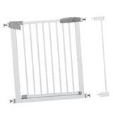 Dog Gate Durability in Two Directions Metal Baby Gate for Stairs Patio Kids 83cm-90cm - Aladdin Shoppers