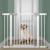 Dog Gate Durability in Two Directions Metal Baby Gate for Stairs Patio Kids 83cm-90cm - Aladdin Shoppers