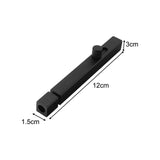 Maxbell Door Latch Sliding Lock Barrel Bolt Latch for Interior and Outdoor Yard 120mm Black