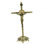 Maxbell 2 Piece Wall Cross Statue Miniature Cross Statue for Cabinet Bedroom