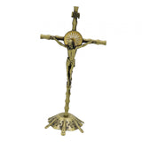 Maxbell 2 Piece Wall Cross Statue Miniature Cross Statue for Cabinet Bedroom