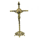 Maxbell 2 Piece Wall Cross Statue Miniature Cross Statue for Cabinet Bedroom