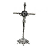 Maxbell 2 Piece Wall Cross Statue Miniature Cross Statue for Cabinet Bedroom