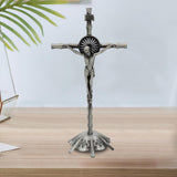Maxbell 2 Piece Wall Cross Statue Miniature Cross Statue for Cabinet Bedroom
