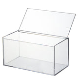 Maxbell 2xAcrylic Box with Lid Bar Office Supplies Coffee Shop Acrylic Tea Storage Box
