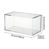 Maxbell 2xAcrylic Box with Lid Bar Office Supplies Coffee Shop Acrylic Tea Storage Box